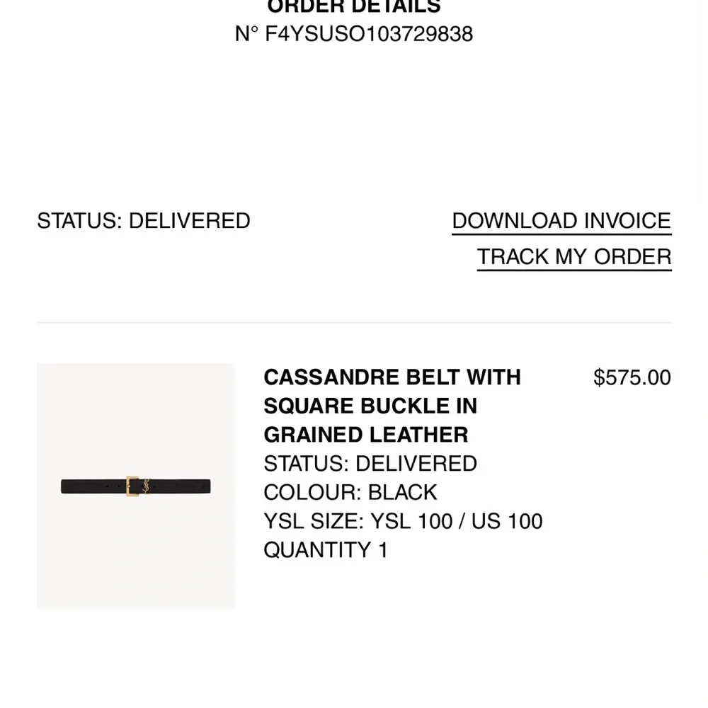 Yves Saint Laurent belt - Picture 11 of 14